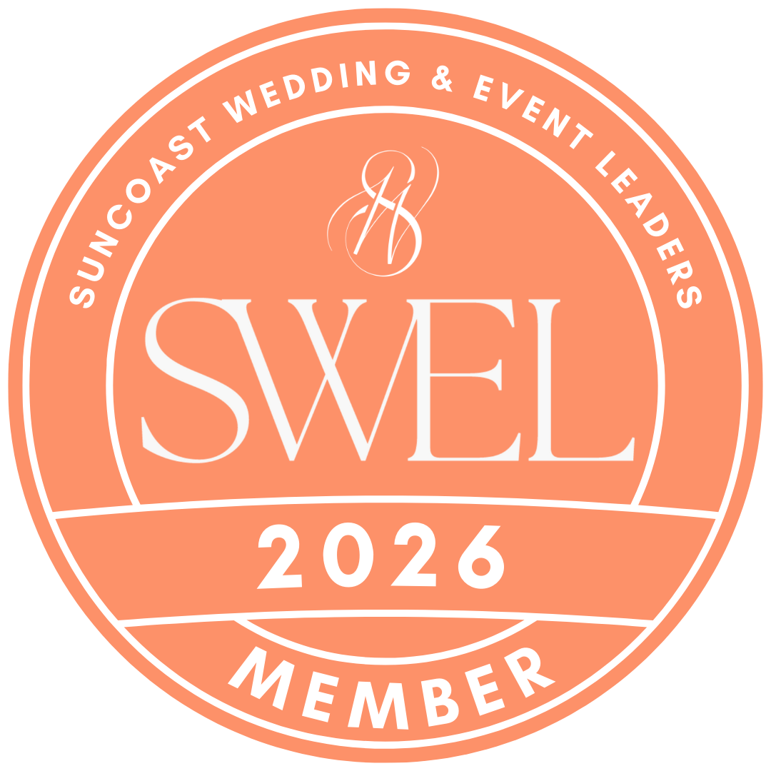 Circular logo for SWEL (Suncoast Wedding & Event Leaders) 2026 Member on a white background