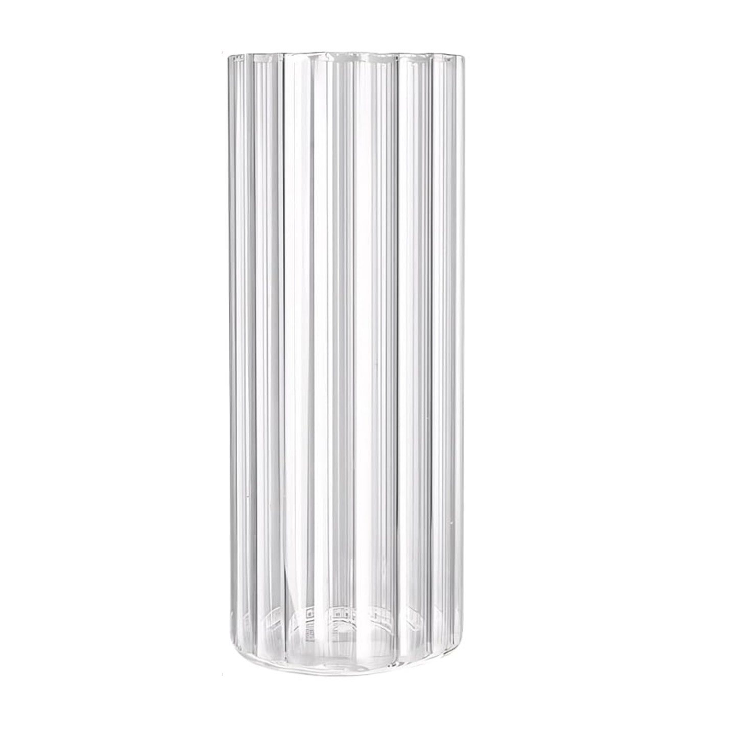 Ribbed Glass Hurricane
