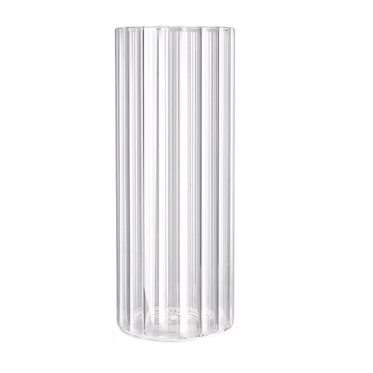 Ribbed Glass Hurricane