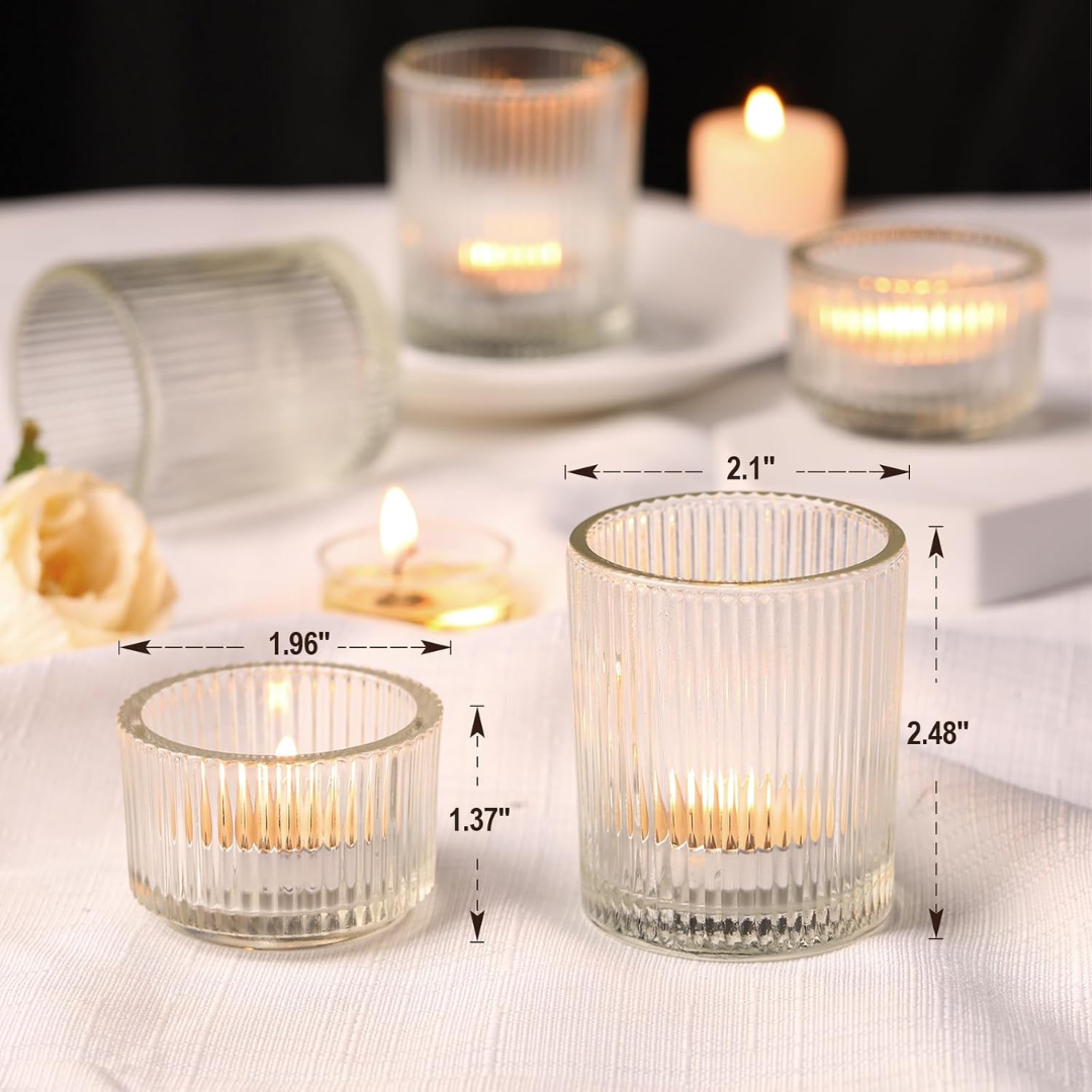 2 Heights Ribbed Votive