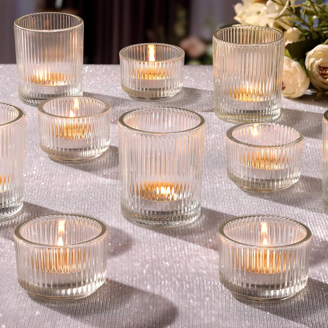 2 Heights Ribbed Votive