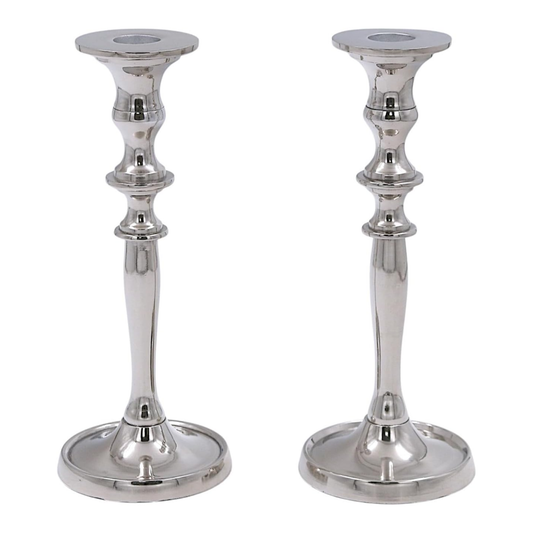 Silver Taper Candle Holder Tall